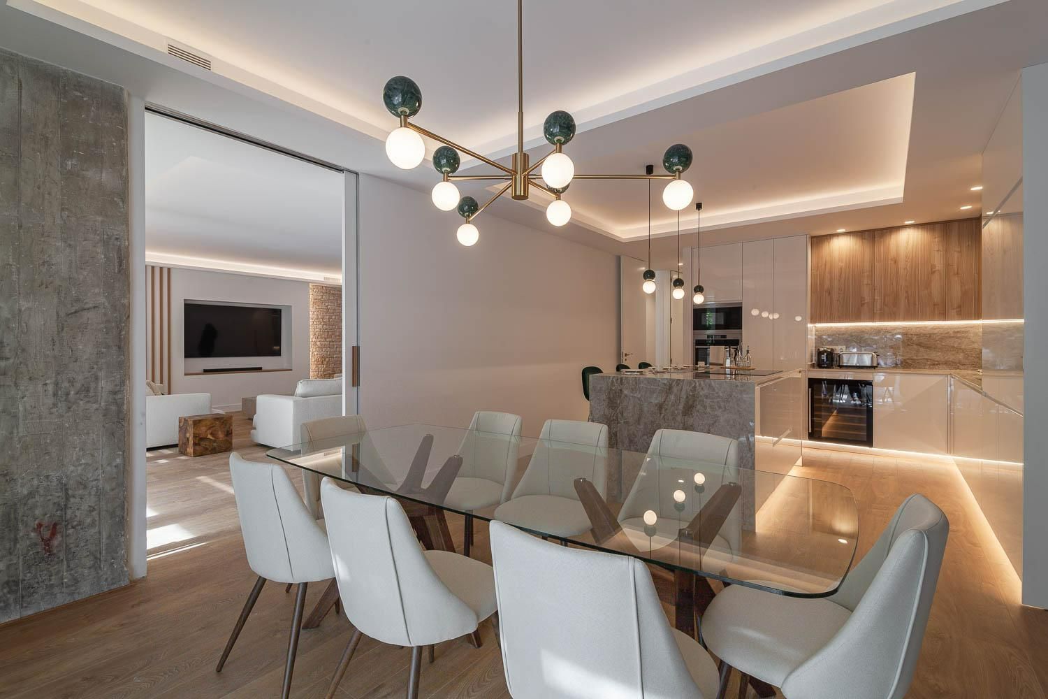 Dining room of Flat for sale in  Madrid Capital  with Air Conditioner, Heating and Terrace