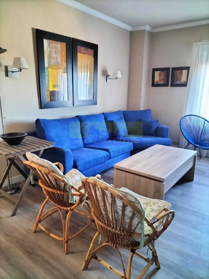 Wohnzimmer von Wohnung zur Miete in Castro-Urdiales mit Heizung, Terrasse und Möbliert