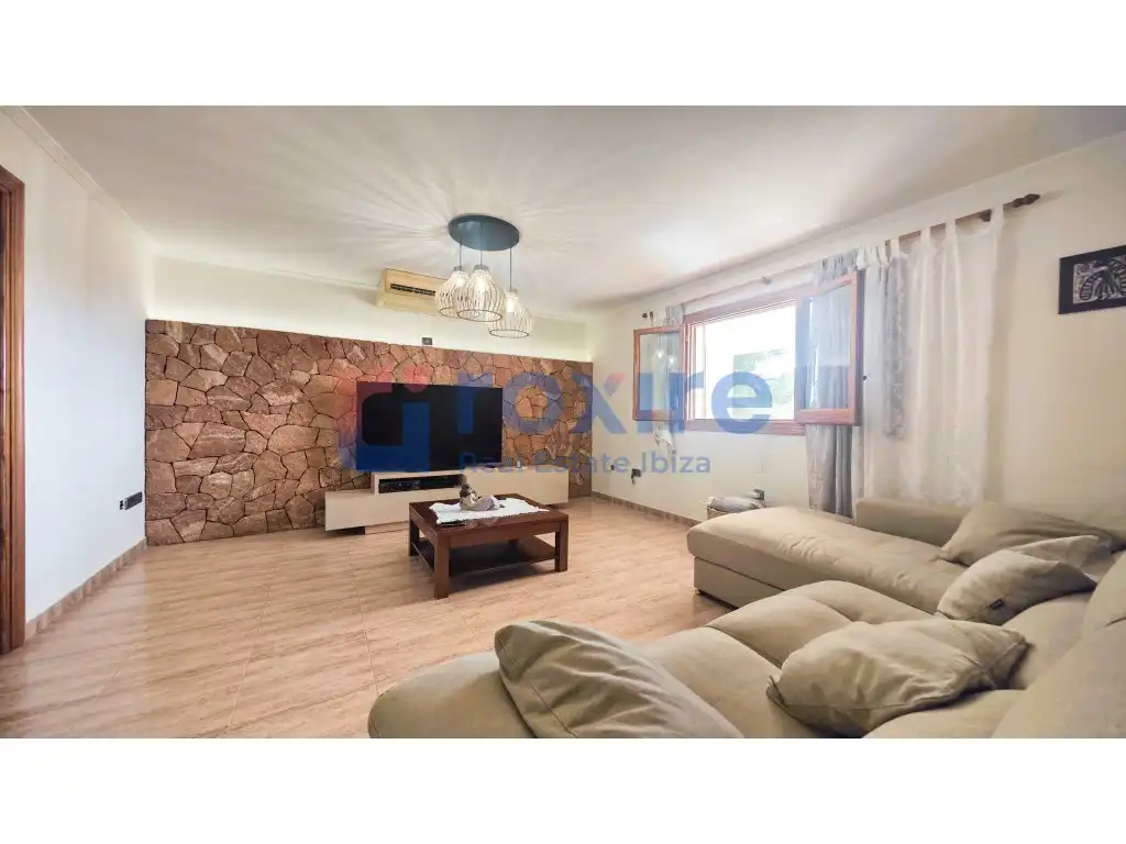 Living room of Houses for rent in Sant Antoni de Portmany  with Air Conditioner, Private garden and Terrace