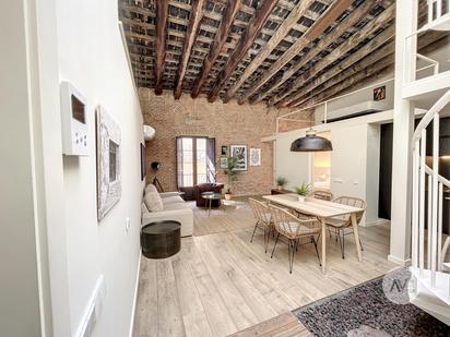 Living room of Attic for sale in  Barcelona Capital  with Air Conditioner, Heating and Terrace