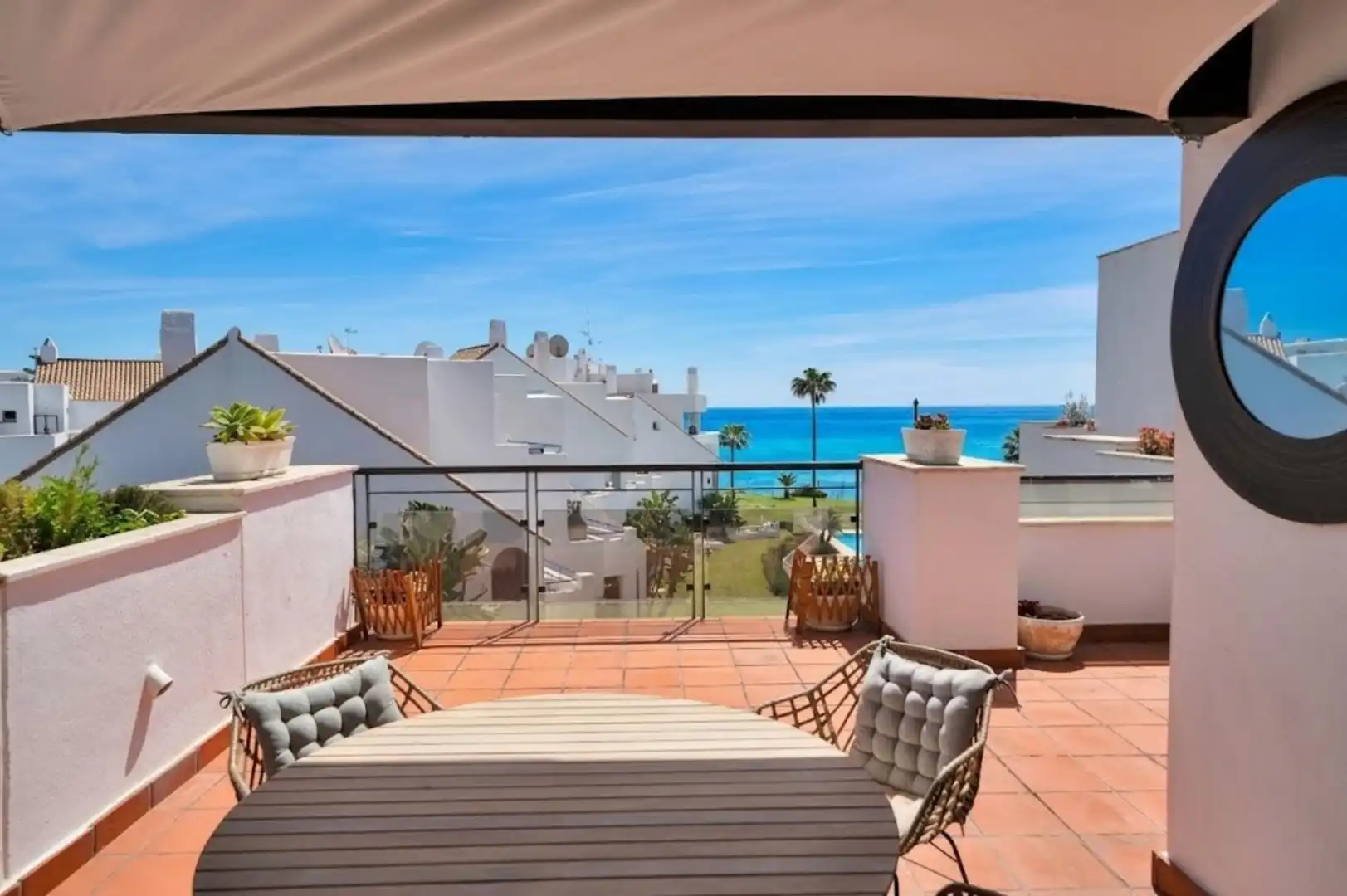 Terrace of Attic for sale in Casares  with Air Conditioner, Private garden and Furnished