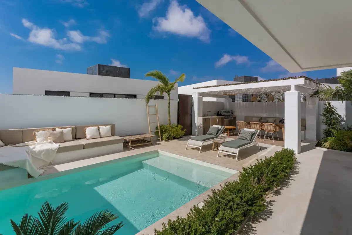 Terrace of Detached homes for sale in Mijas  with Private garden and Swimming Pool