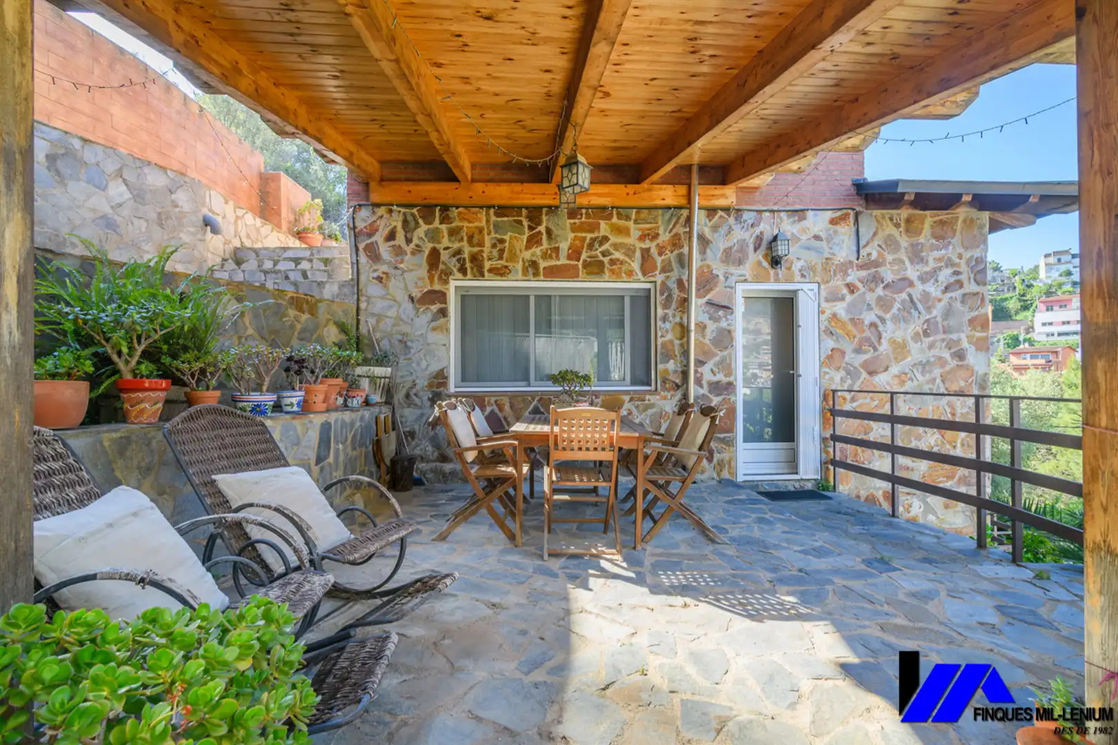 Terraza de Casa o chalet en venta en Vallirana con Aire acondicionado, Calefacción y Jardín privado