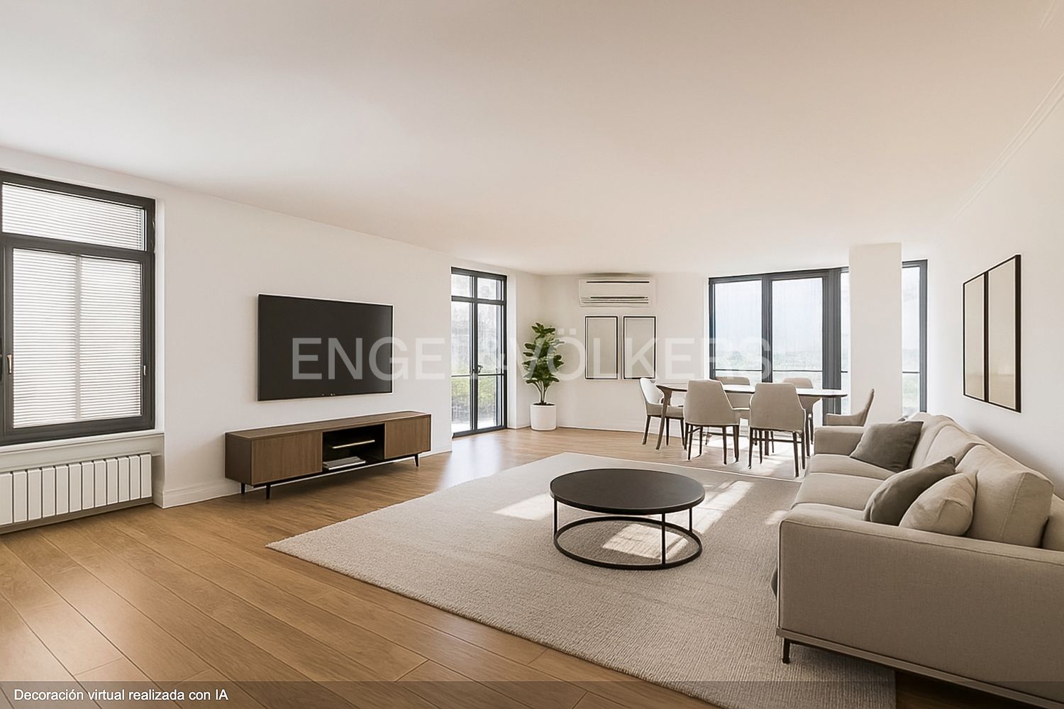 Living room of Apartment for sale in  Madrid Capital  with Air Conditioner, Heating and Terrace