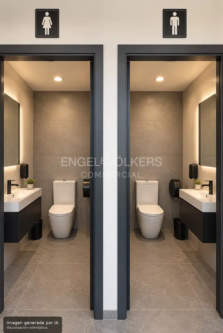 Baño de Oficina de alquiler en Centre - Sant Josep - Sanfeliu