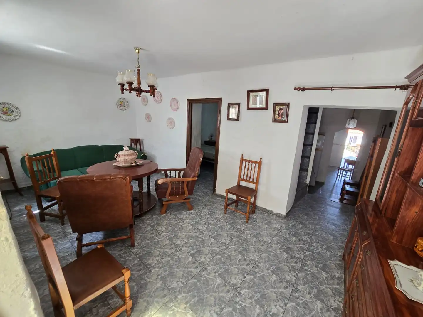 Sala de estar de Casa o chalet en venta en Colmenar con Jardín privado, Terraza y Amueblado