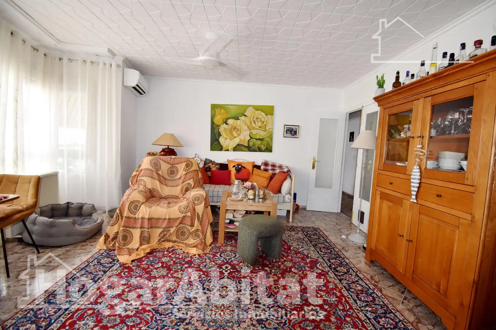 Living room of Flat for sale in Miramar  with Air Conditioner and Balcony
