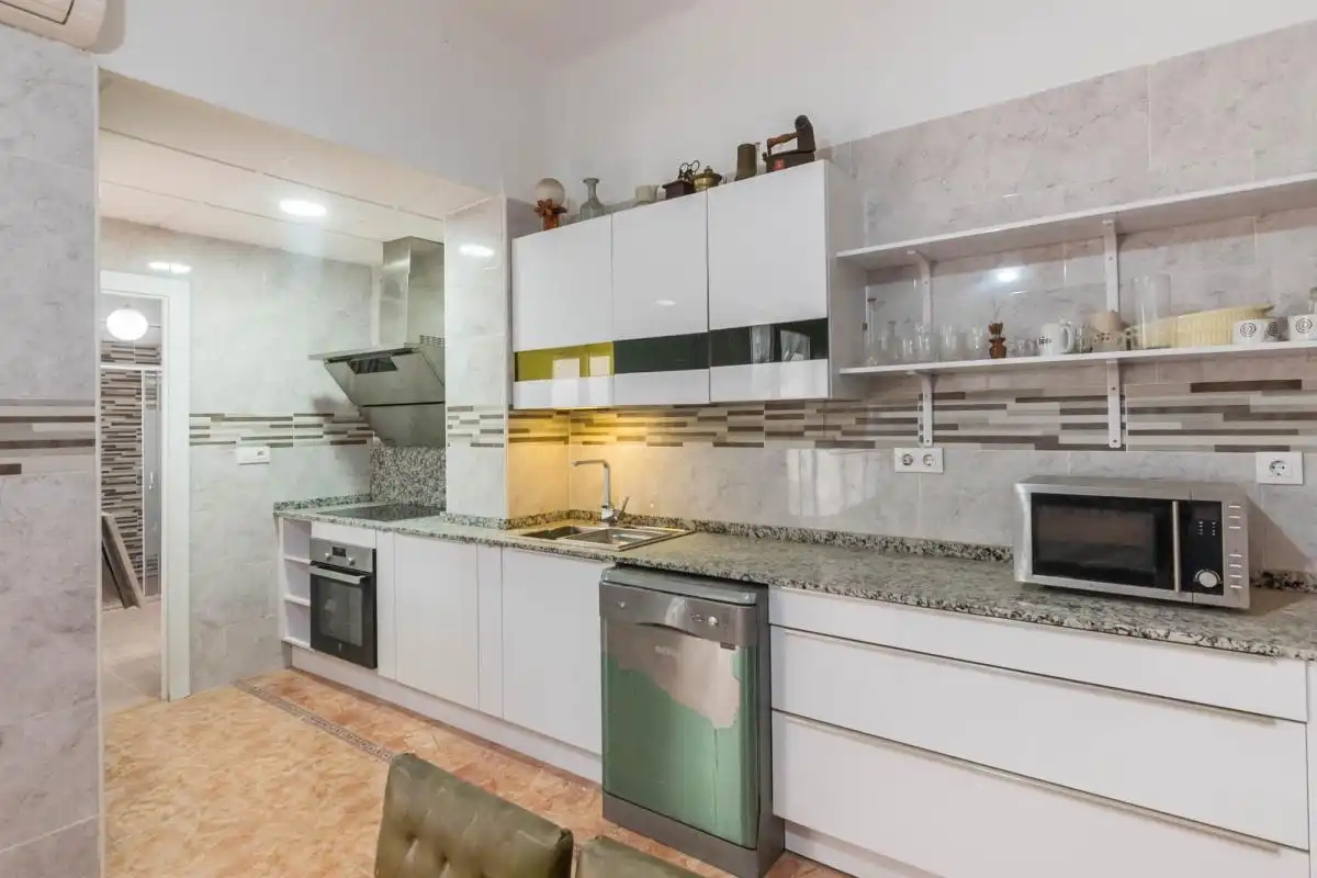 Cocina de Casa adosada en venta en Murcia con Aire acondicionado, Calefacción y Jardín privado