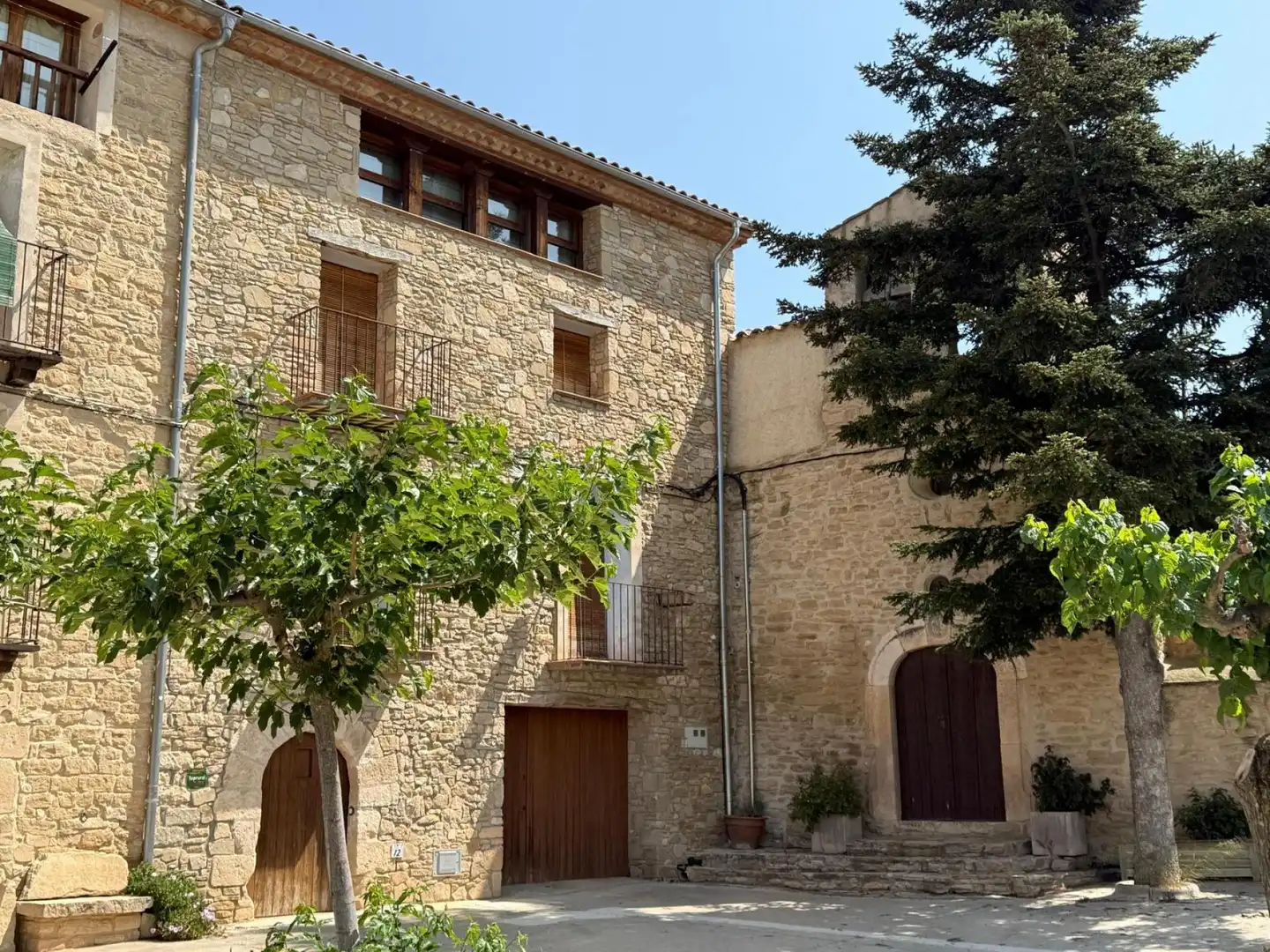 Vista exterior de Finca rústica en venda en Os de Balaguer amb Calefacció, Jardí privat i Terrassa