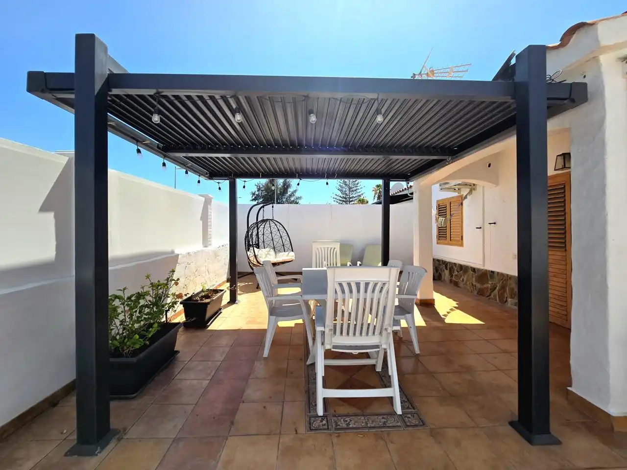 Terraza de Casa o chalet en venta en San Bartolomé de Tirajana con Aire acondicionado, Jardín privado y Terraza