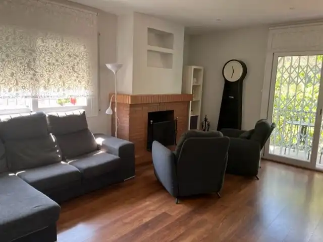 Living room of Houses for rent in Sant Cugat del Vallès  with Air Conditioner, Heating and Private garden