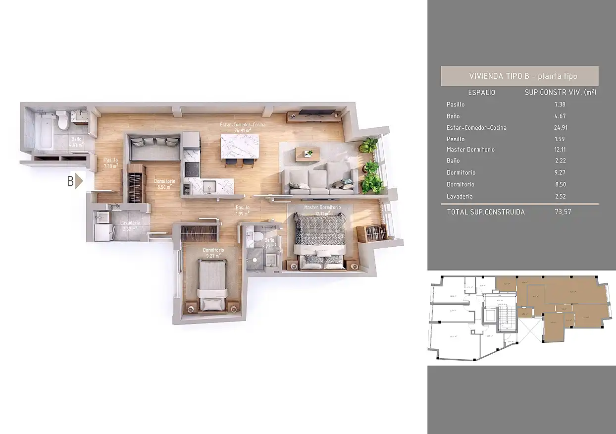 Apartment mit Terrasse zum Verkauf in Centro Urbano, imagen 33