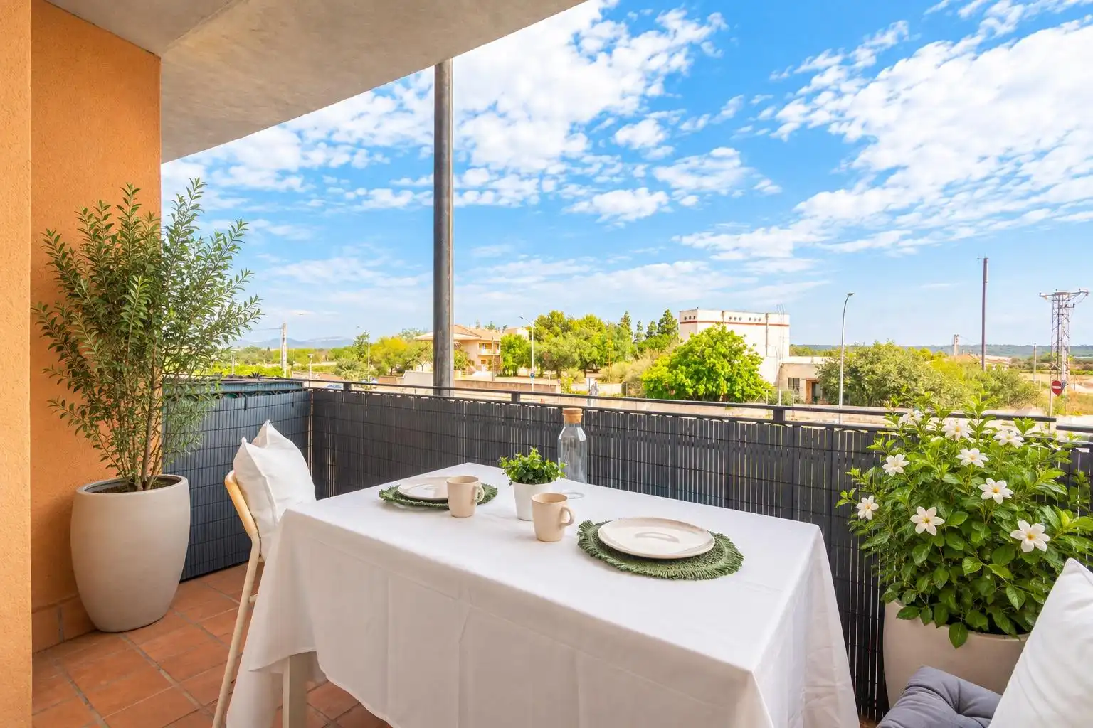 Terrace of Flat for sale in Campos  with Air Conditioner, Heating and Parquet flooring