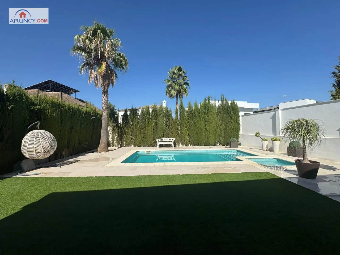 Piscina de Casa o chalet en venta en Bormujos con Aire acondicionado, Jardín privado y Terraza