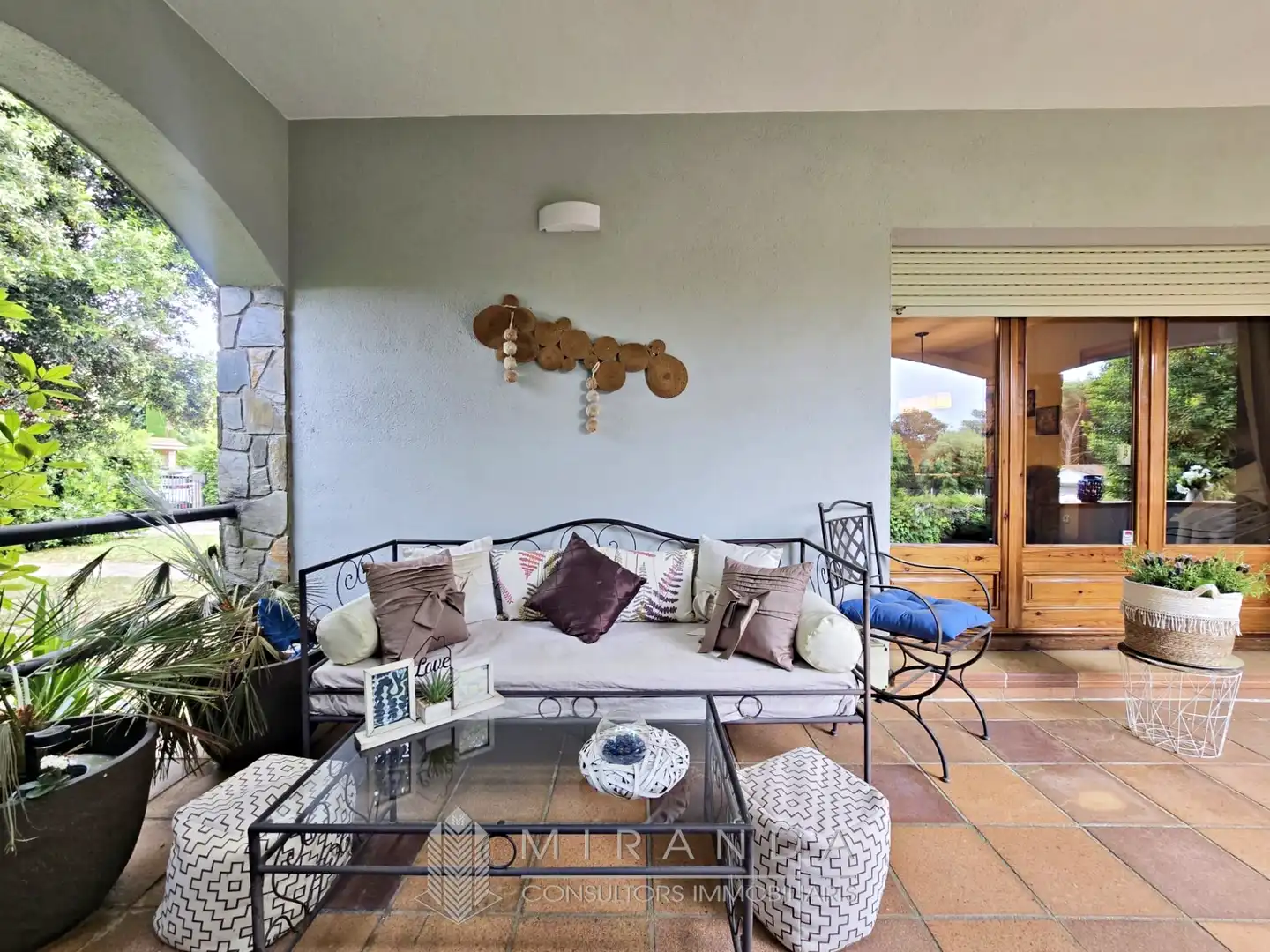 Terrassa de Casa o xalet en venda en Santa Maria de Palautordera amb Calefacció, Jardí privat i Parquet