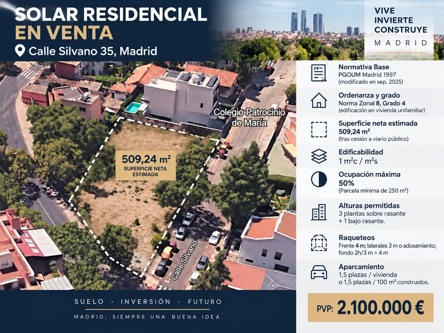 Terreno residencial en venta en Calle de Silvano