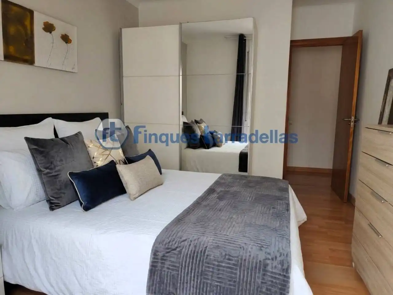 Schlafzimmer von Wohnung zum Verkauf in Blanes mit Klimaanlage, Heizung und Parkett
