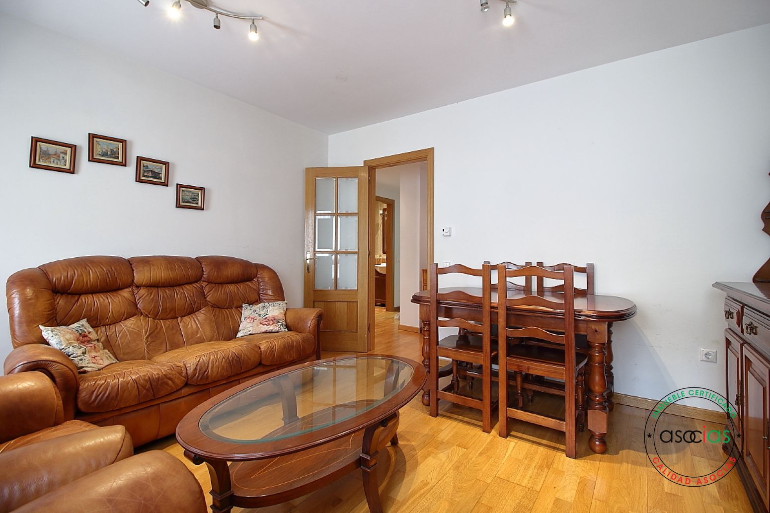 Living room of Flat for sale in Gijón   with Heating, Parquet flooring and Storage room