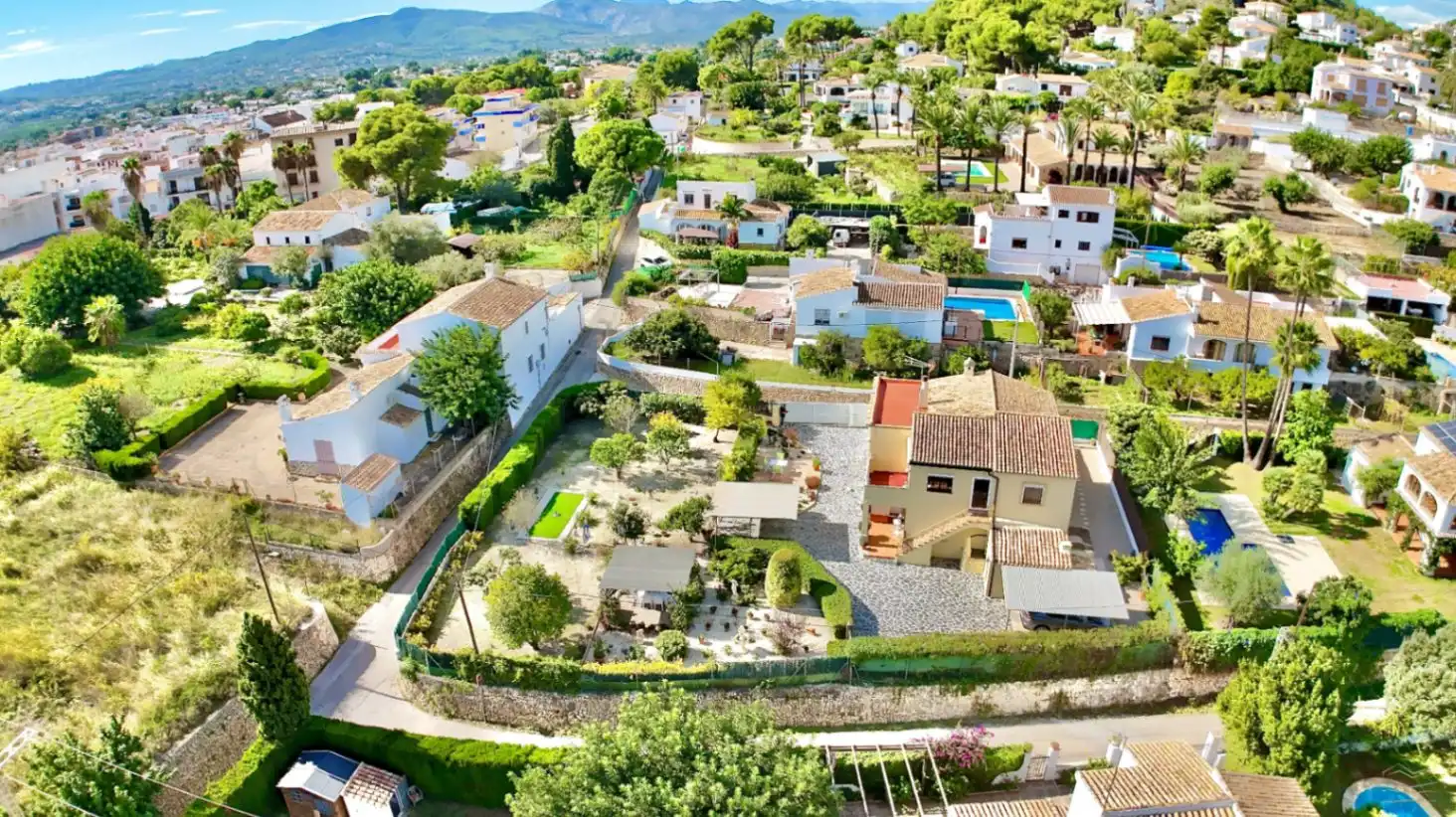 Exterior view of Houses for sale in Jávea / Xàbia  with Air Conditioner, Heating and Private garden