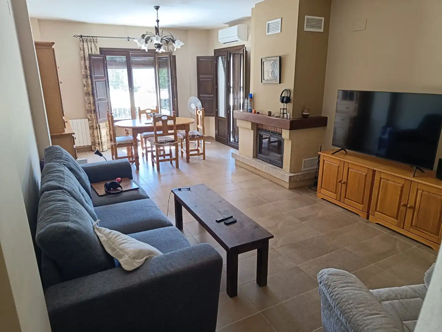 Wohnzimmer von Wohnung zur Miete in Capileira mit Klimaanlage, Heizung und Terrasse