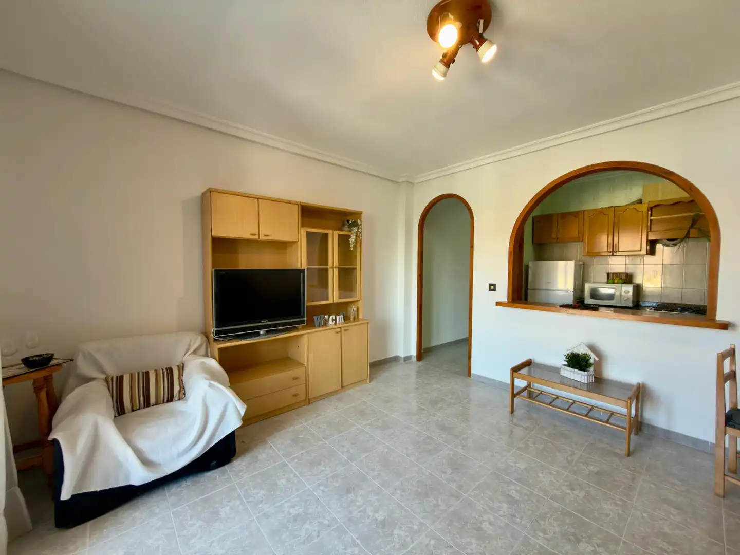 Sala de estar de Apartamento en venta en Torrevieja con Aire acondicionado, Terraza y Trastero