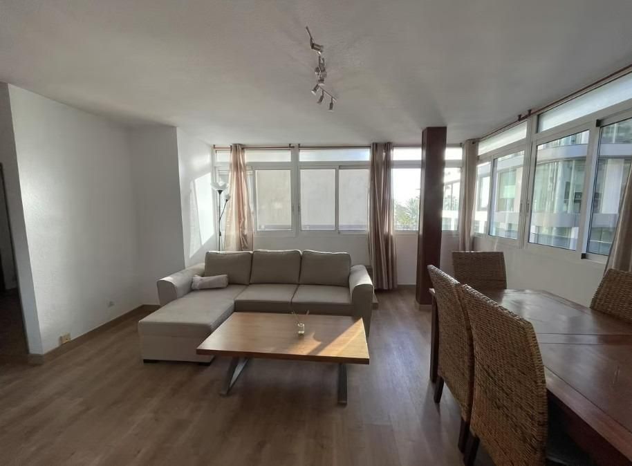 Living room of Flat to rent in Alicante / Alacant  with Air Conditioner, Parquet flooring and Furnished