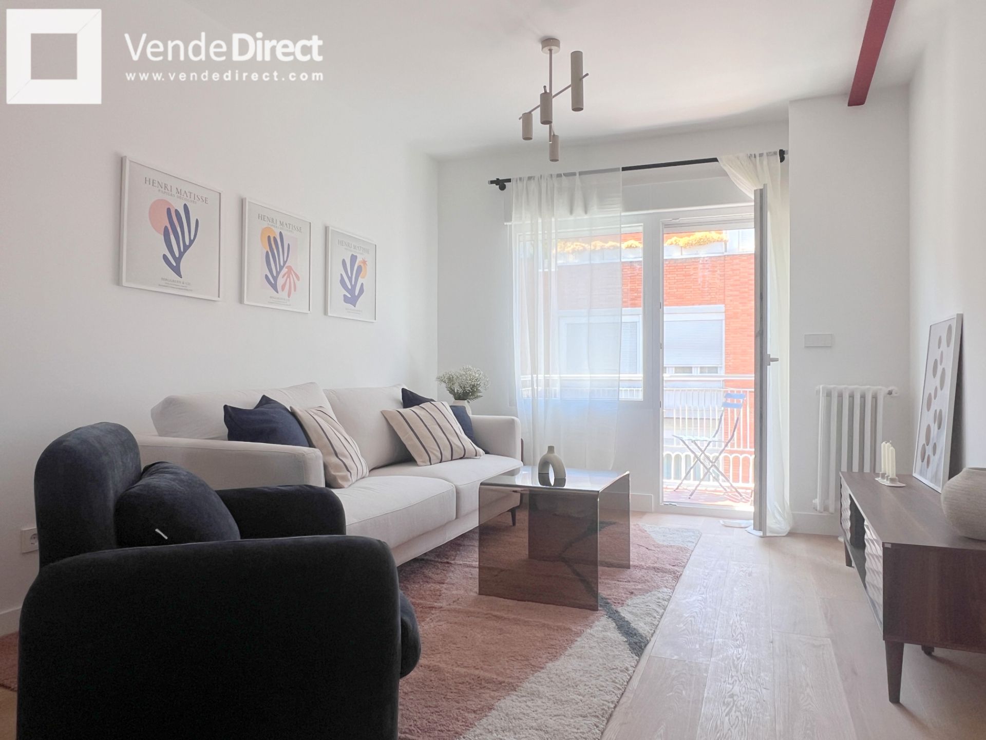 Sala de estar de Piso en venta en  Madrid Capital con Aire acondicionado, Calefacción y Terraza
