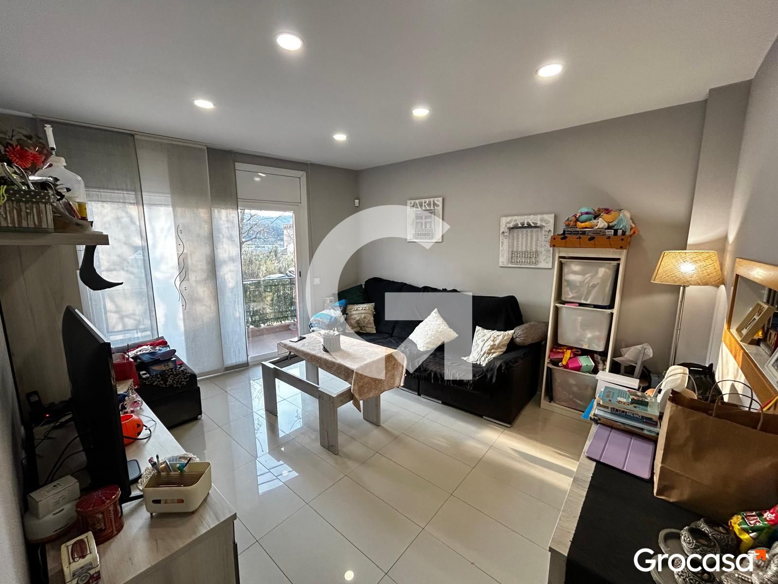 Living room of Flat for sale in Mataró  with Air Conditioner, Heating and Furnished