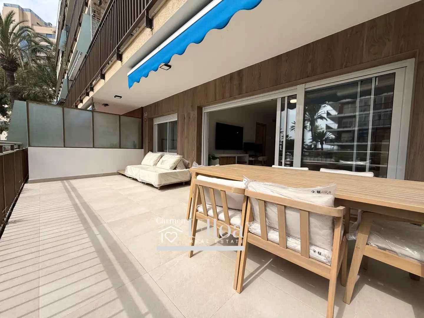 Terrace of Flat for sale in Alicante / Alacant  with Air Conditioner, Private garden and Terrace