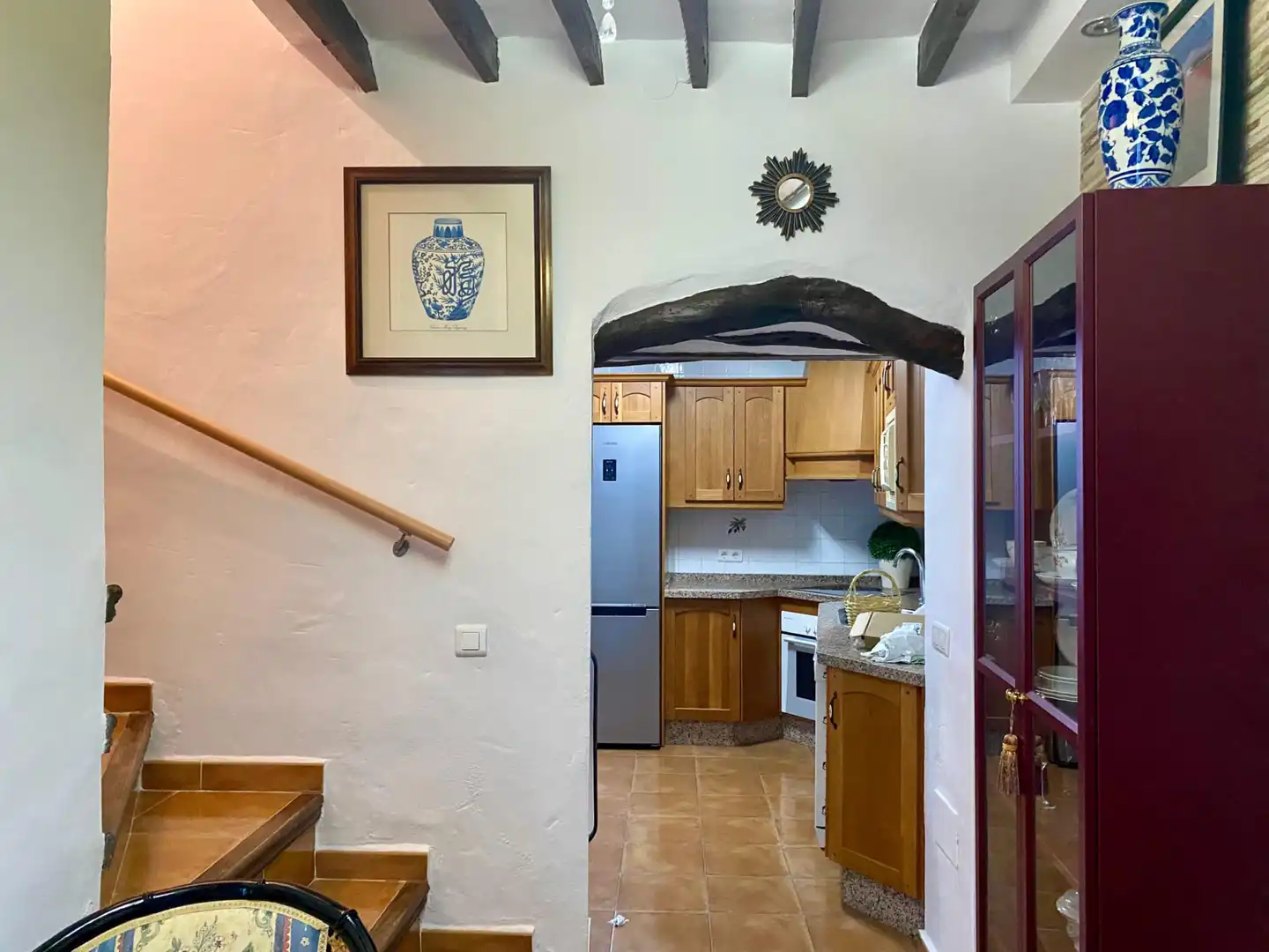 Kitchen of Houses for rent in Almáchar  with Furnished, Oven and Microwave