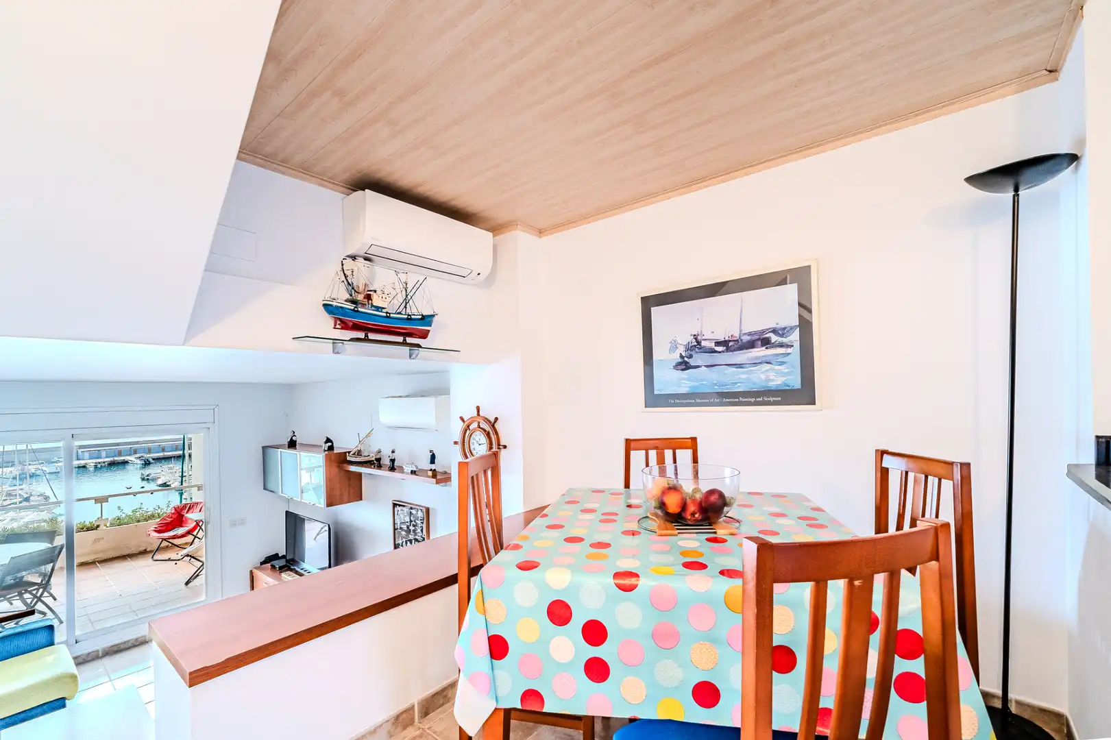 Comedor de Apartamento en venta en L'Ametlla de Mar  con Aire acondicionado, Terraza y Amueblado