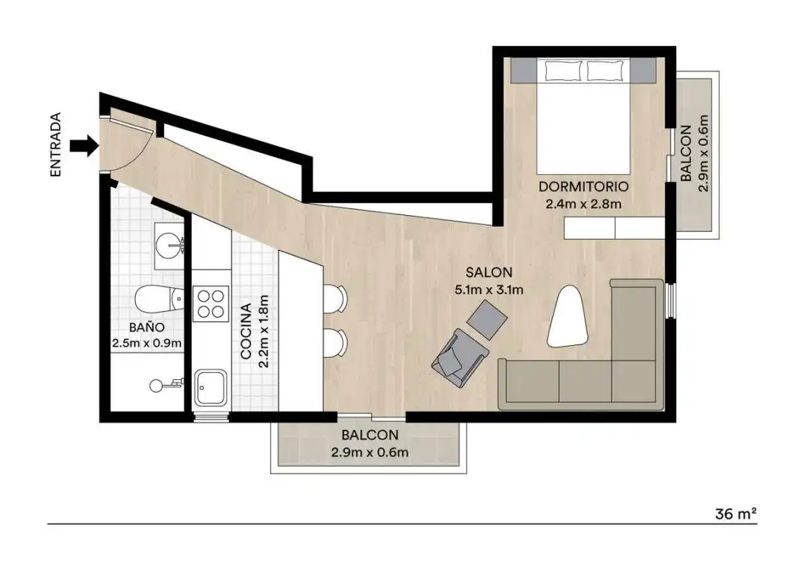 Piso en venta en Barcelona con Aire acondicionado, Calefacción y Amueblado