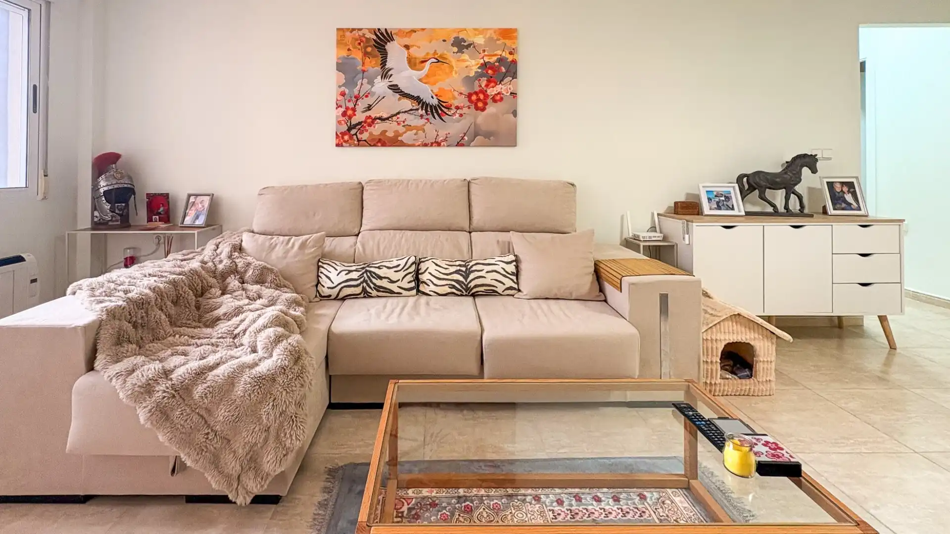 Sala d'estar de Casa adosada en venda en Elche / Elx amb Jardí privat, Terrassa i Traster