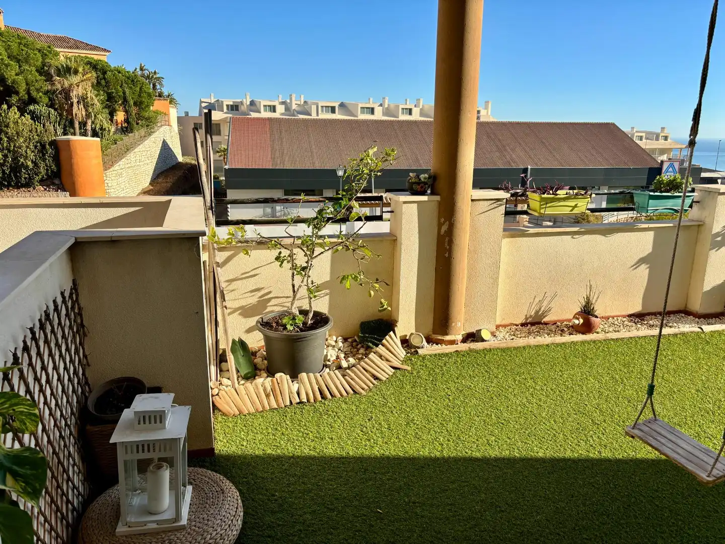 Terrace of Flat for sale in Benalmádena  with Air Conditioner, Private garden and Terrace