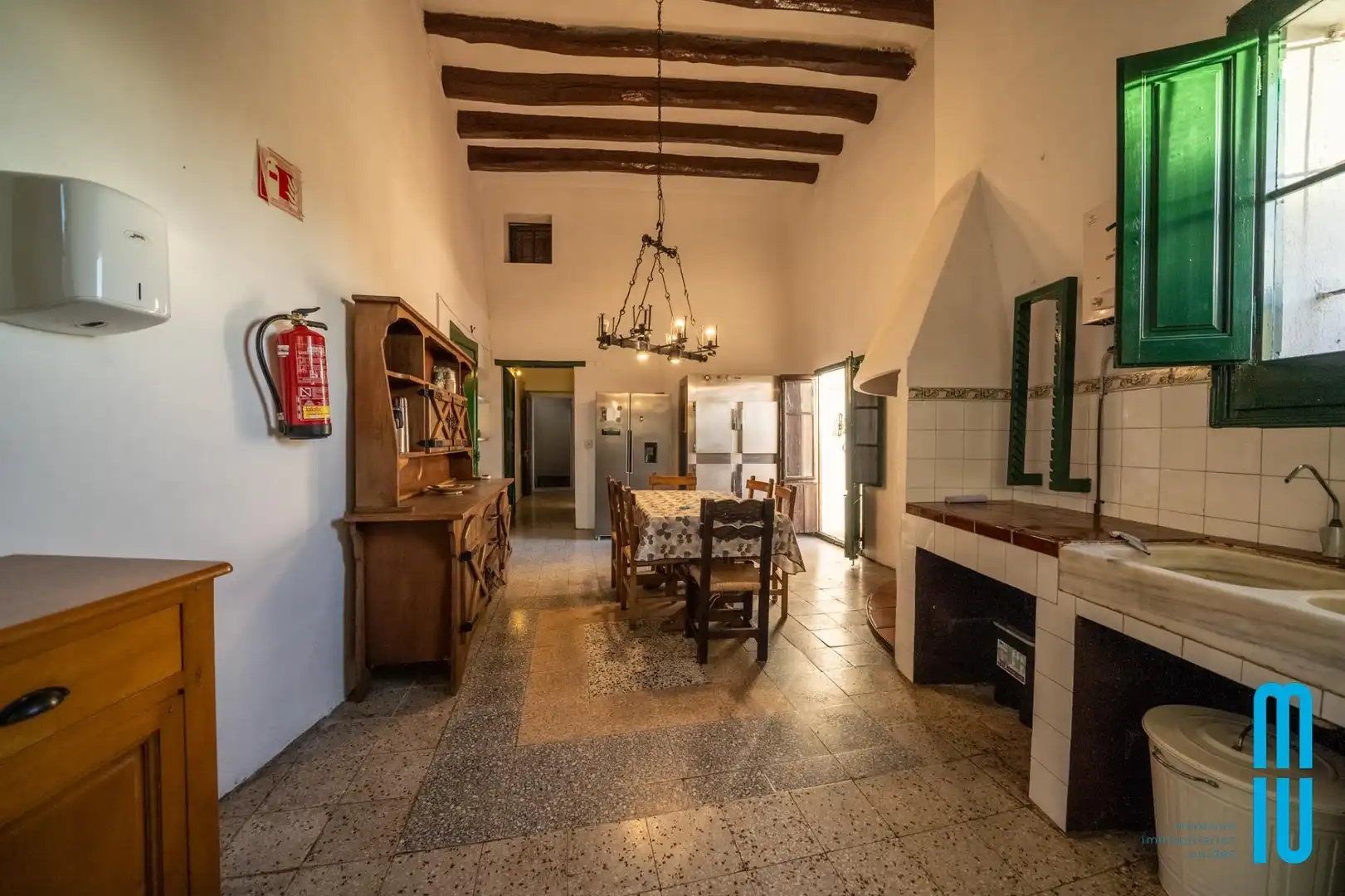 Cuina de Finca rústica de lloguer en Pineda de Mar amb Calefacció, Jardí privat i Terrassa