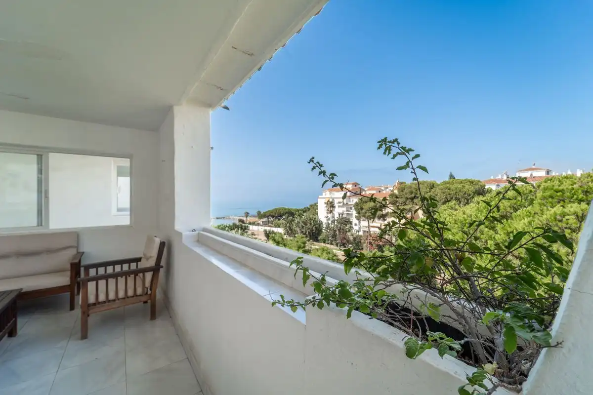 Balcony of Flat for sale in Marbella  with Air Conditioner, Heating and Private garden