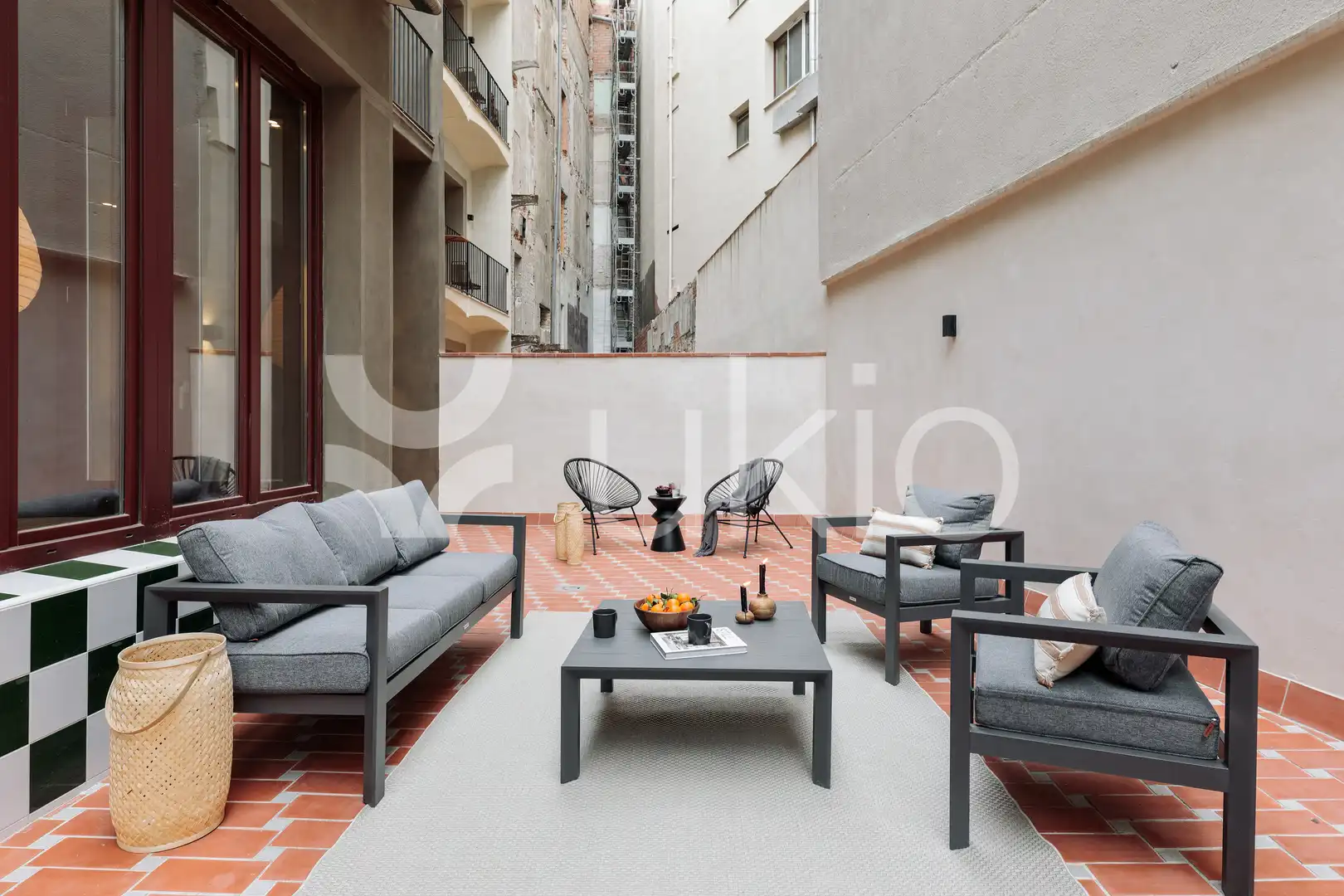 Terrasse von Wohnungen zur Miete in Barcelona mit Klimaanlage, Heizung und Terrasse