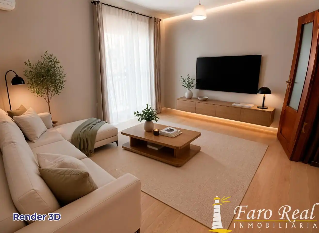 Sala d'estar de Pis en venda en Sanlúcar de Barrameda amb Aire condicionat, Terrassa i Moblat