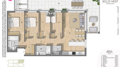 Foto 3 de Piso en venta en Carrer Francesc Macià, 13, Vilablareix, Girona