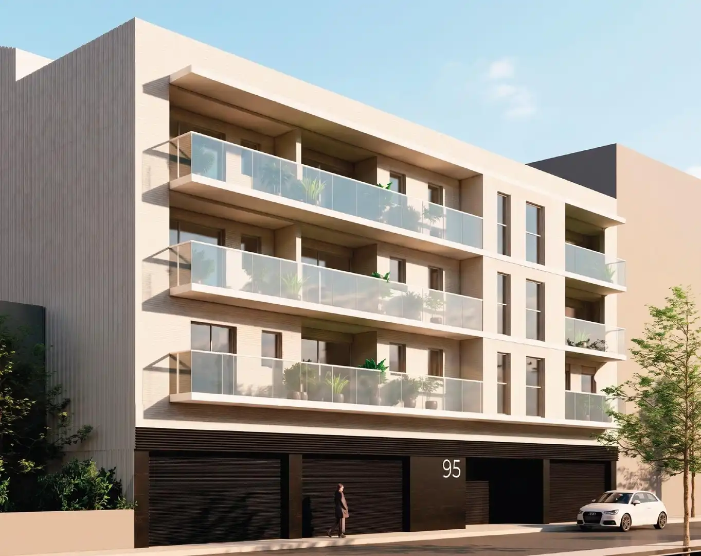 Vista exterior de Piso en venta en Igualada con Calefacción y Terraza
