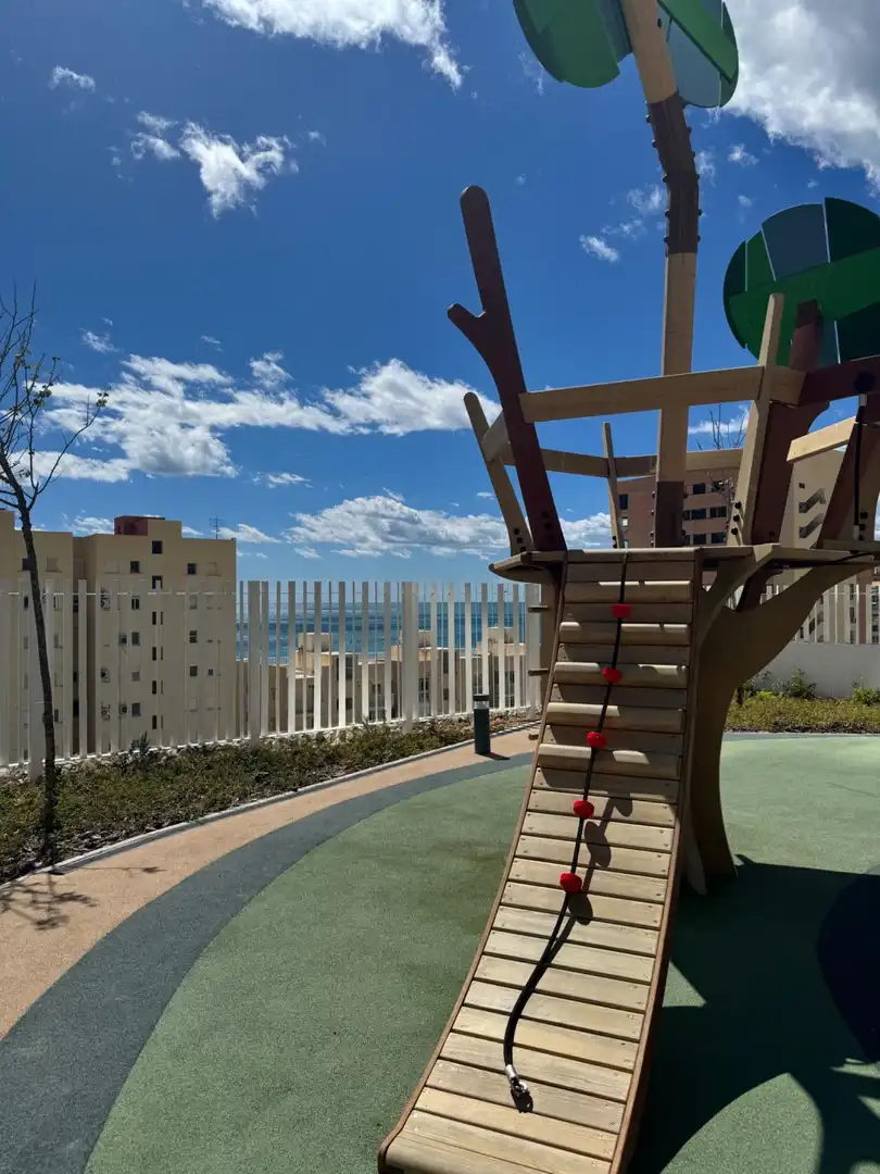 Terrace of Apartments for rent in Benidorm  with Air Conditioner, Heating and Private garden