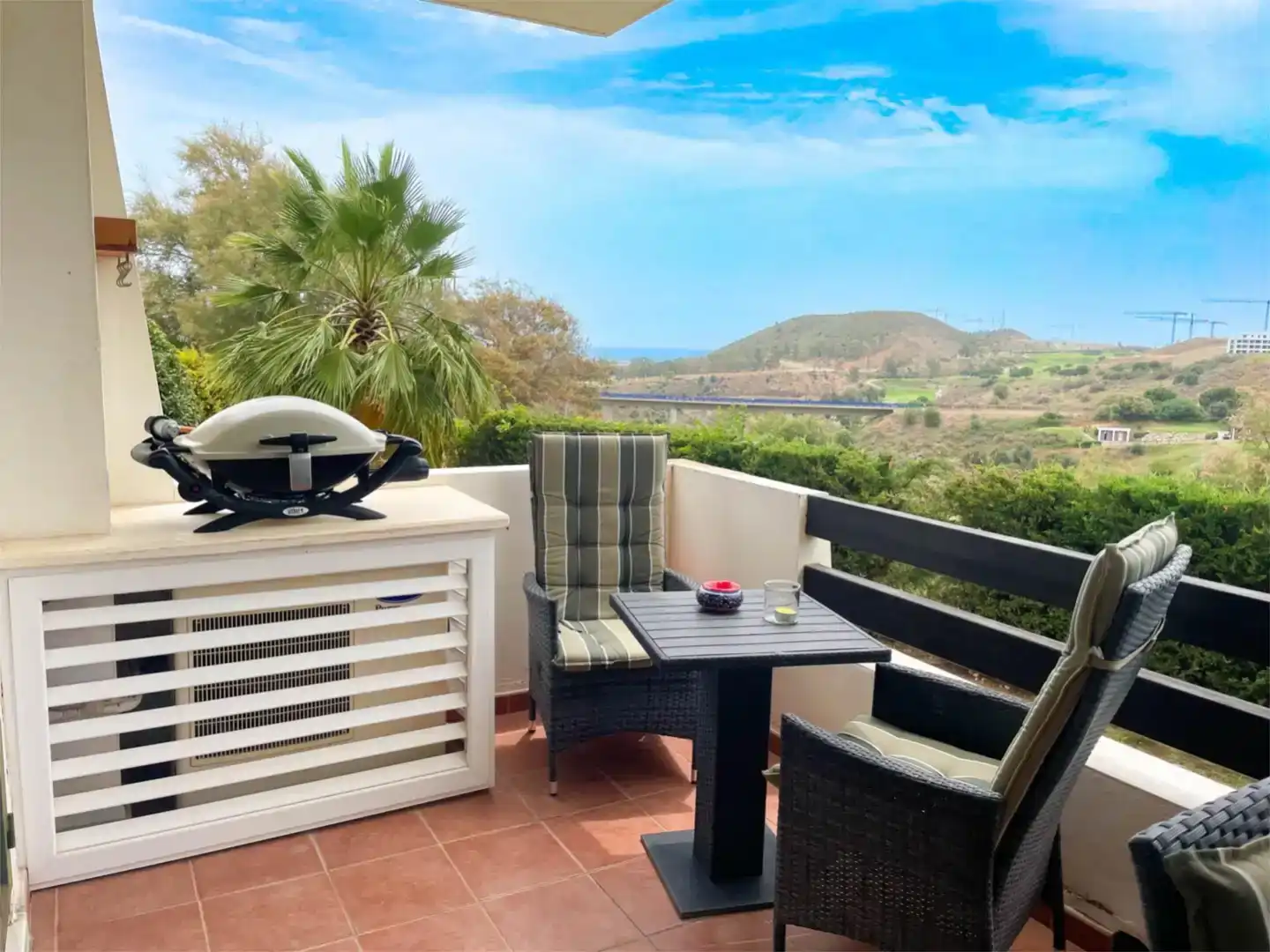 Terrassa de Apartament en venda en Mijas amb Aire condicionat i Piscina