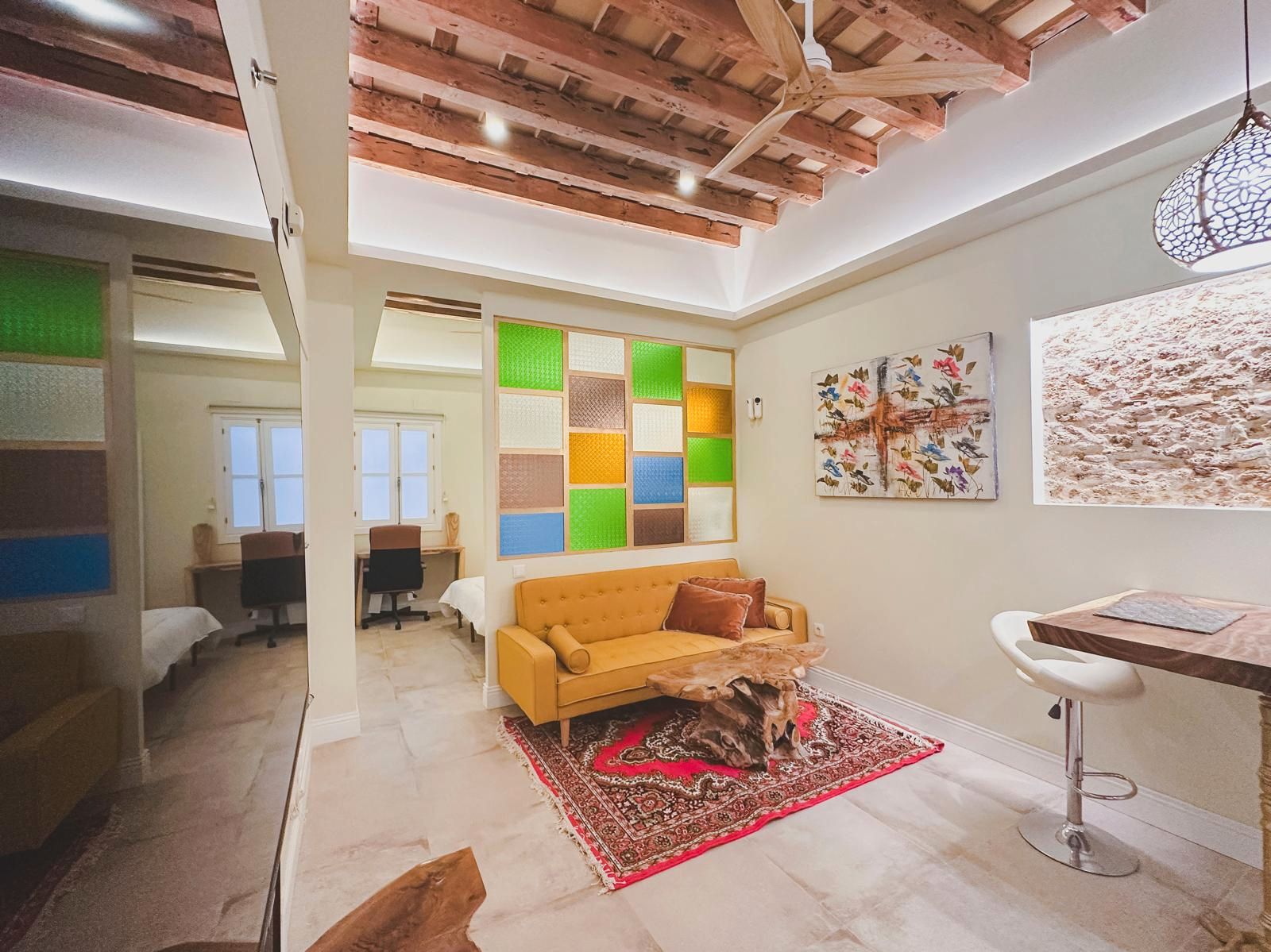 Living room of Apartment to rent in  Cádiz Capital  with Furnished