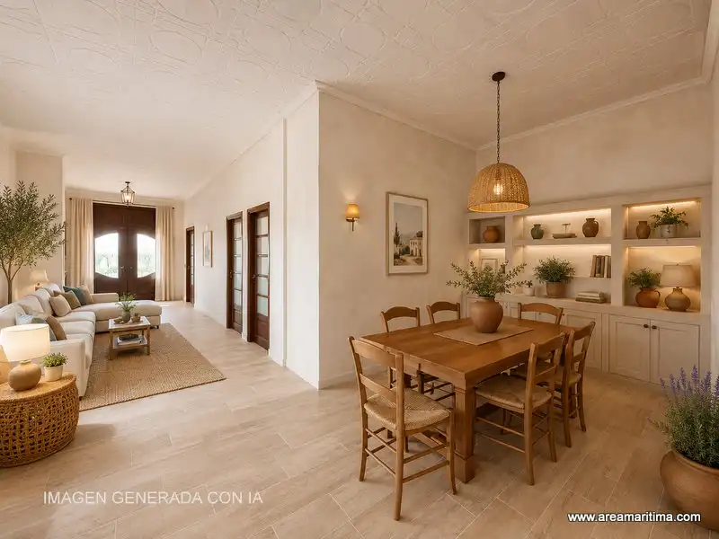 Comedor de Casa adosada en venta en Valencia con Trastero y Alarma