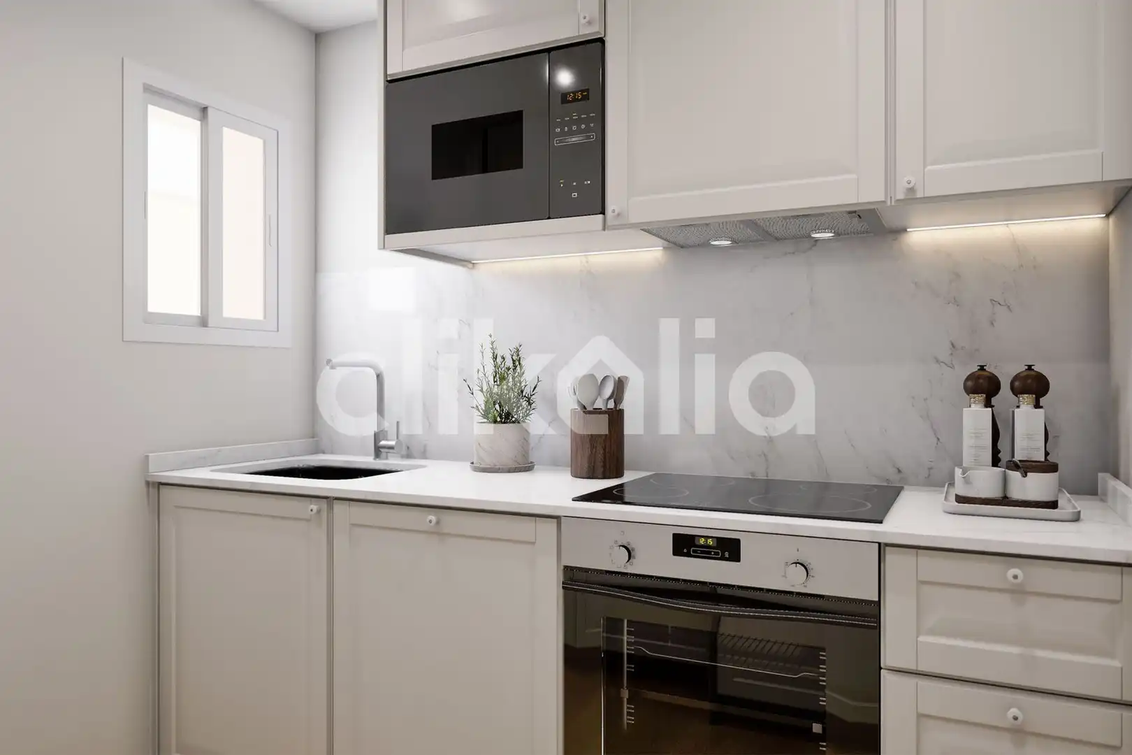 Cocina de Piso en venta en Madrid con Aire acondicionado, Calefacción y Jardín privado