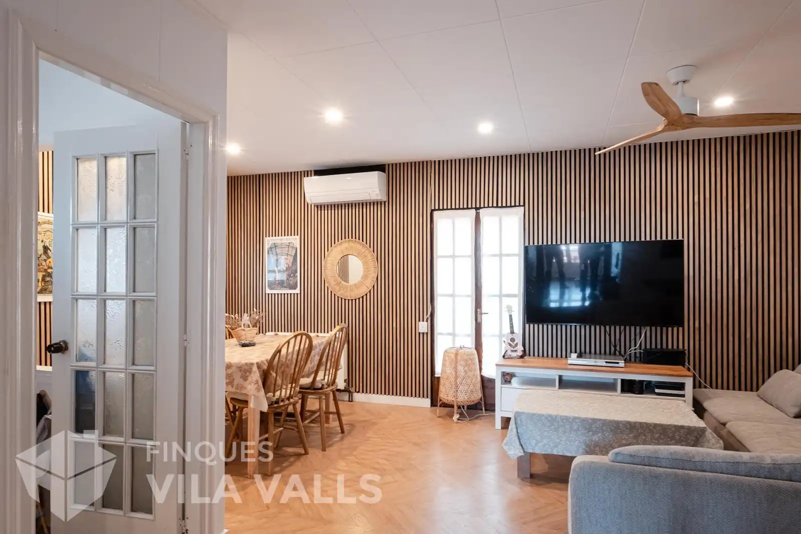 Living room of Flat for sale in Lliçà d'Amunt  with Air Conditioner, Heating and Private garden