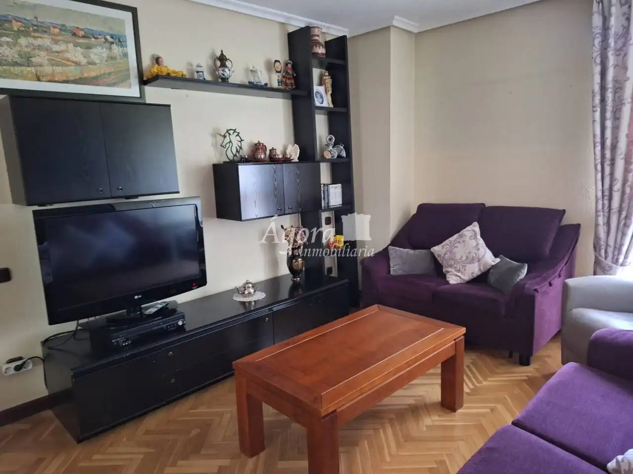 Sala d'estar de Pis en venda en Valladolid amb Calefacció, Parquet i Terrassa