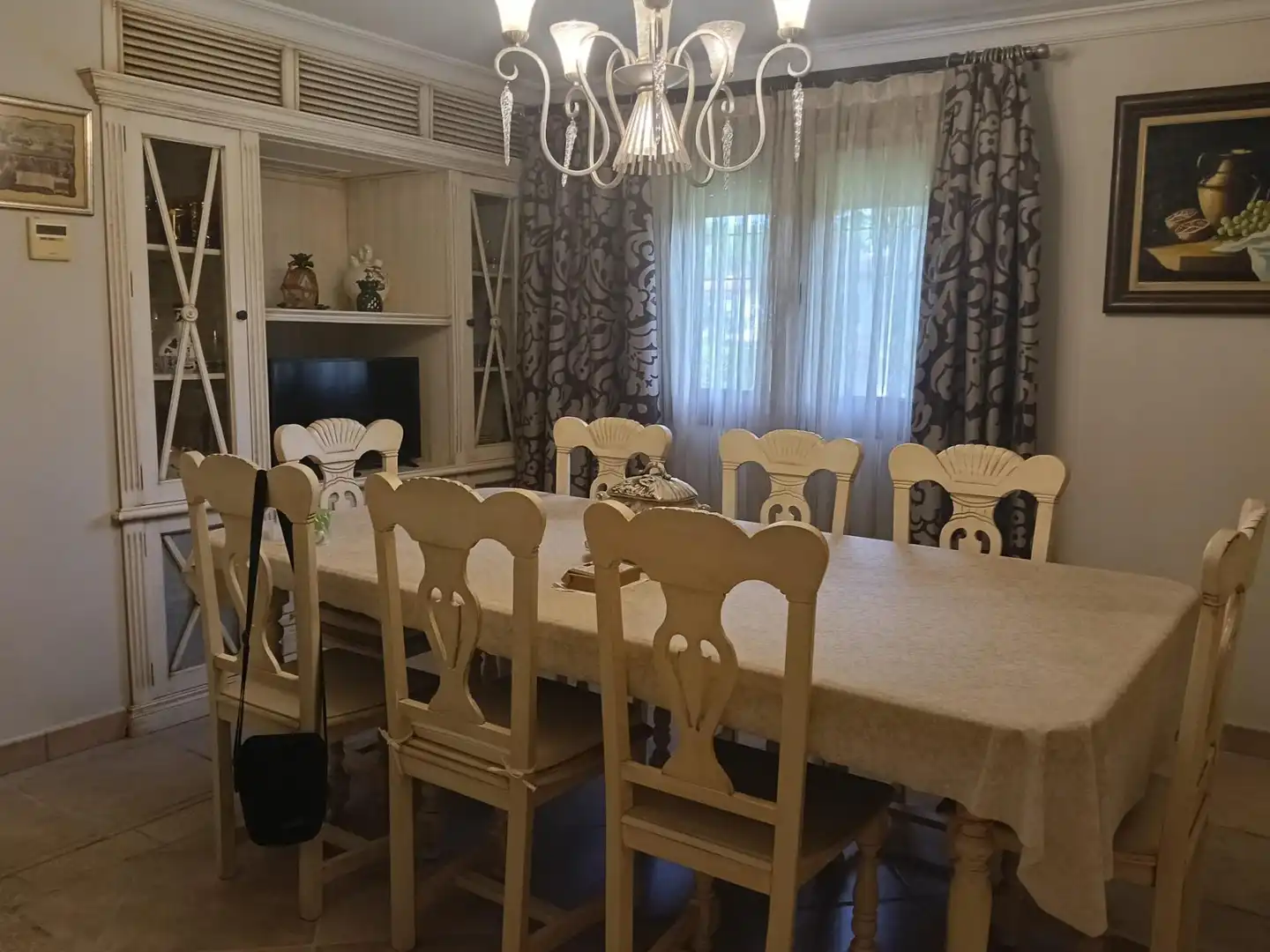 Menjador de Casa o xalet en venda en Conil de la Frontera amb Aire condicionat, Jardí privat i Terrassa