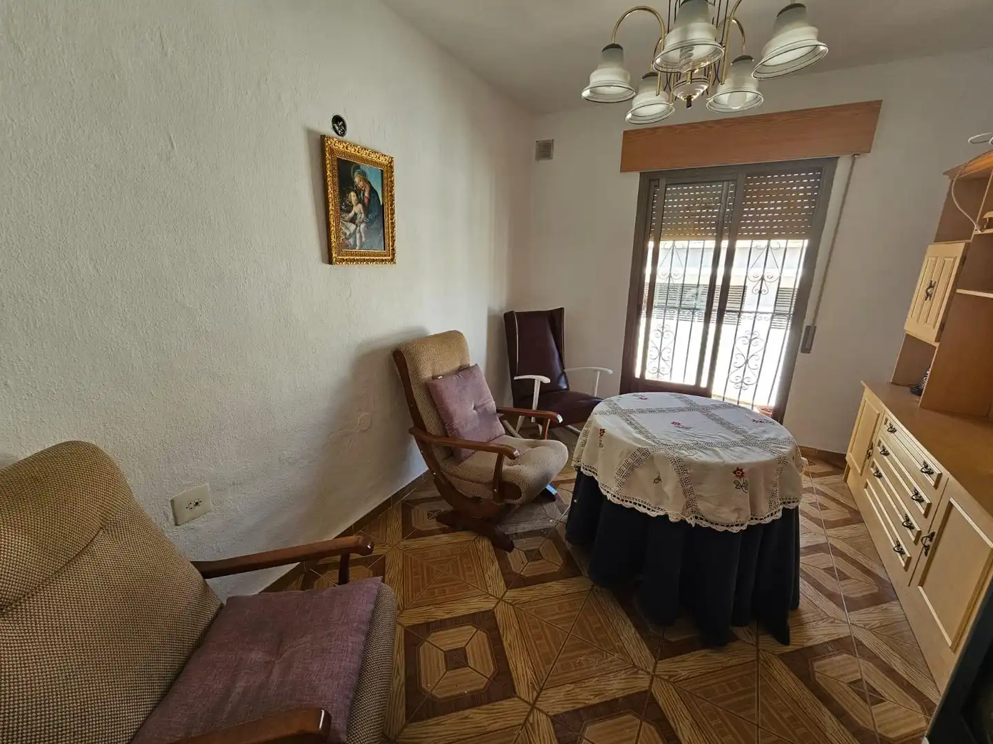 Sala d'estar de Casa o xalet en venda en Fondón amb Calefacció, Terrassa i Moblat