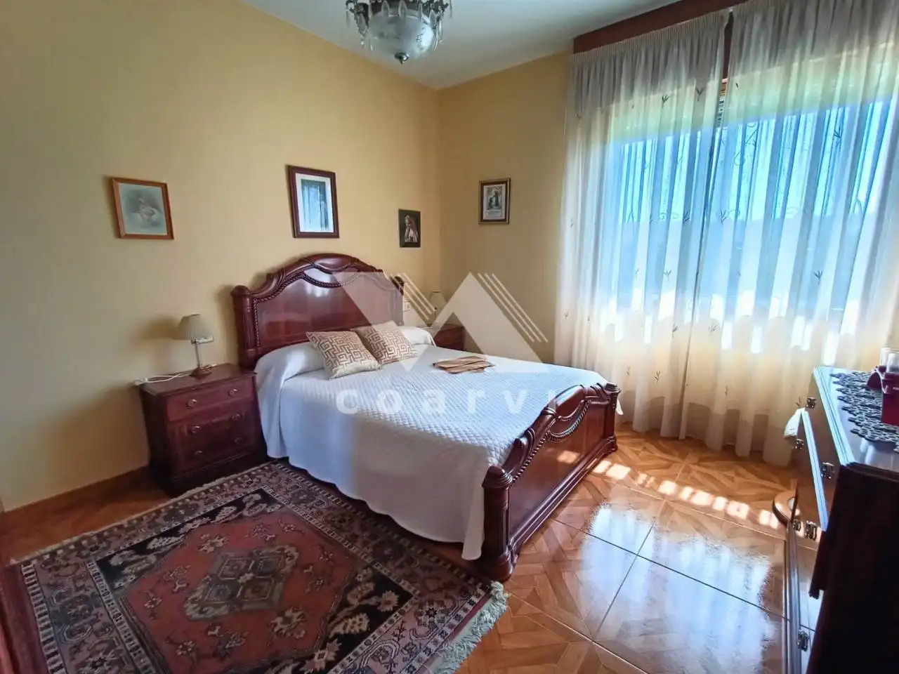 Schlafzimmer von Wohnung zum Verkauf in Trasmiras mit Privatgarten, Terrasse und Möbliert